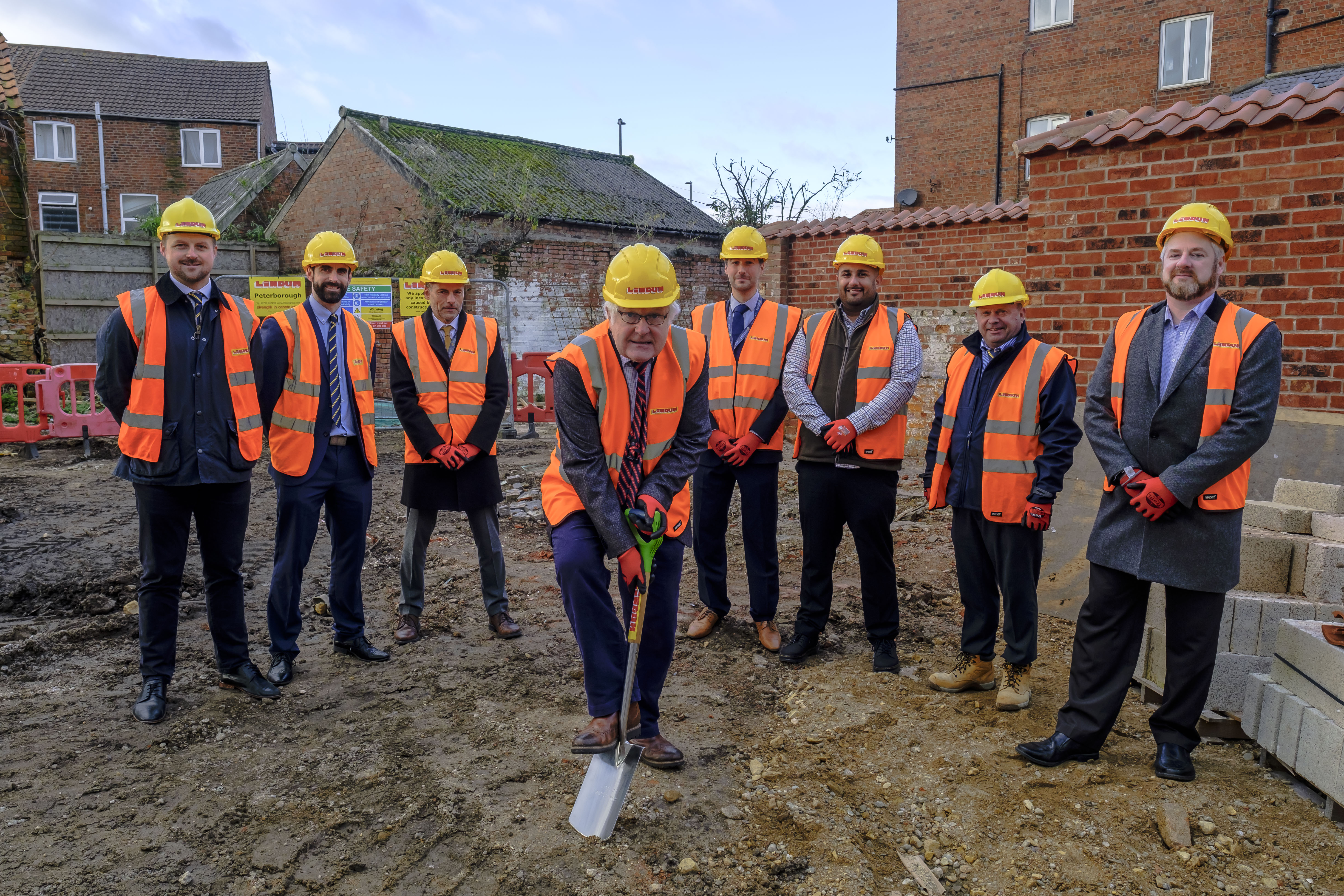 Breaking the ground at SKDC's new Swinegate development in Grantham