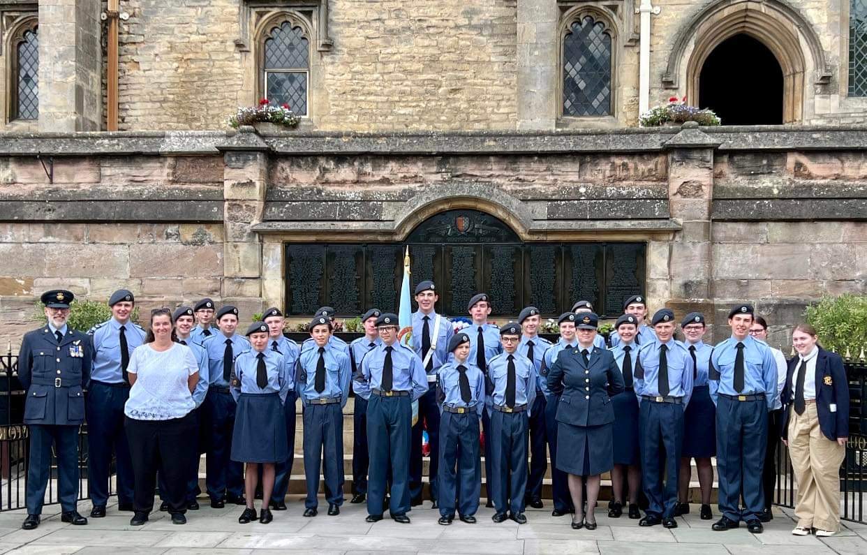 Flight Lieutenant Richard Gatward-Clarke, Flying Officer Danielle Tetherton, and civilian instructor Zaskia Seaton