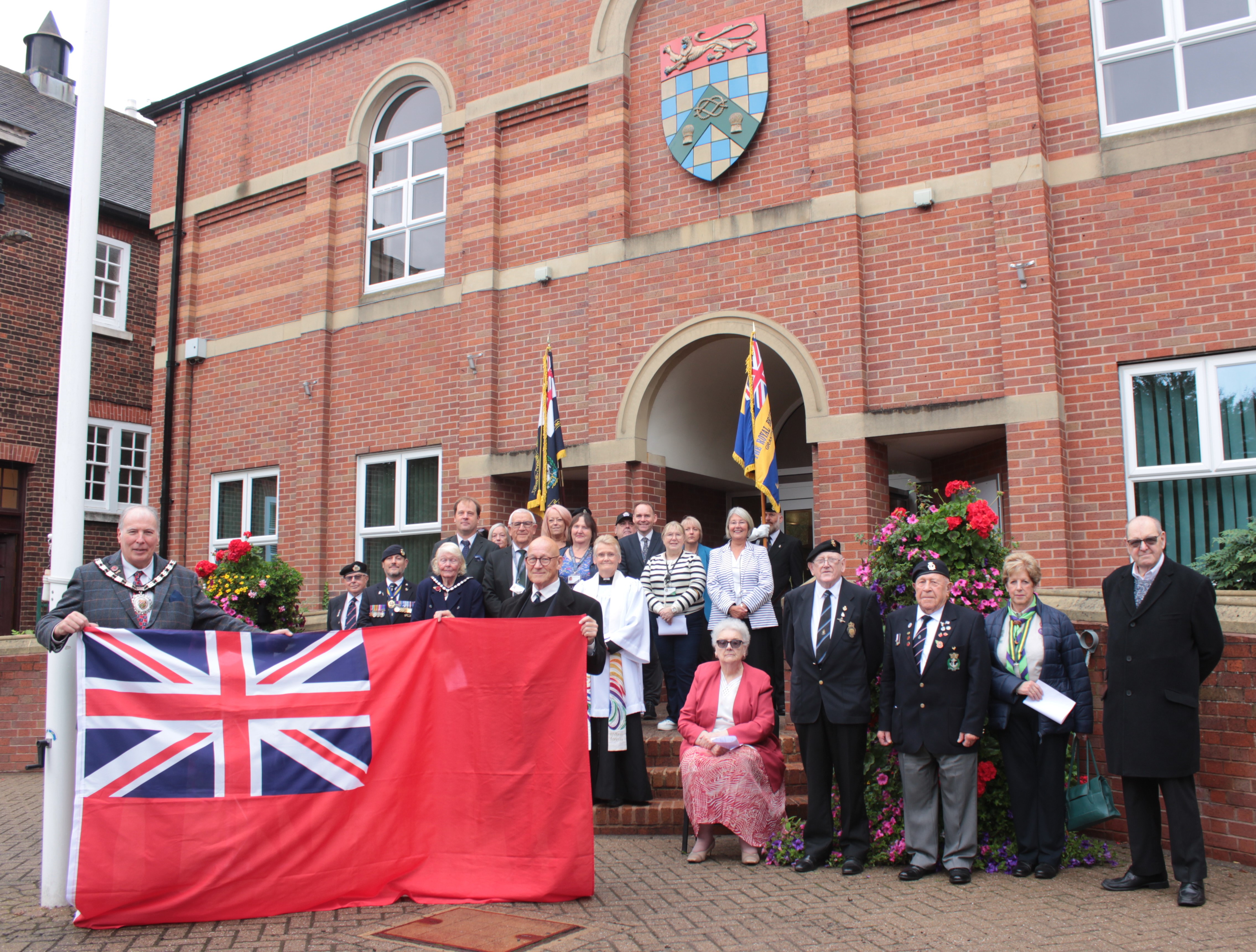 Merchant Navy Day flag raising