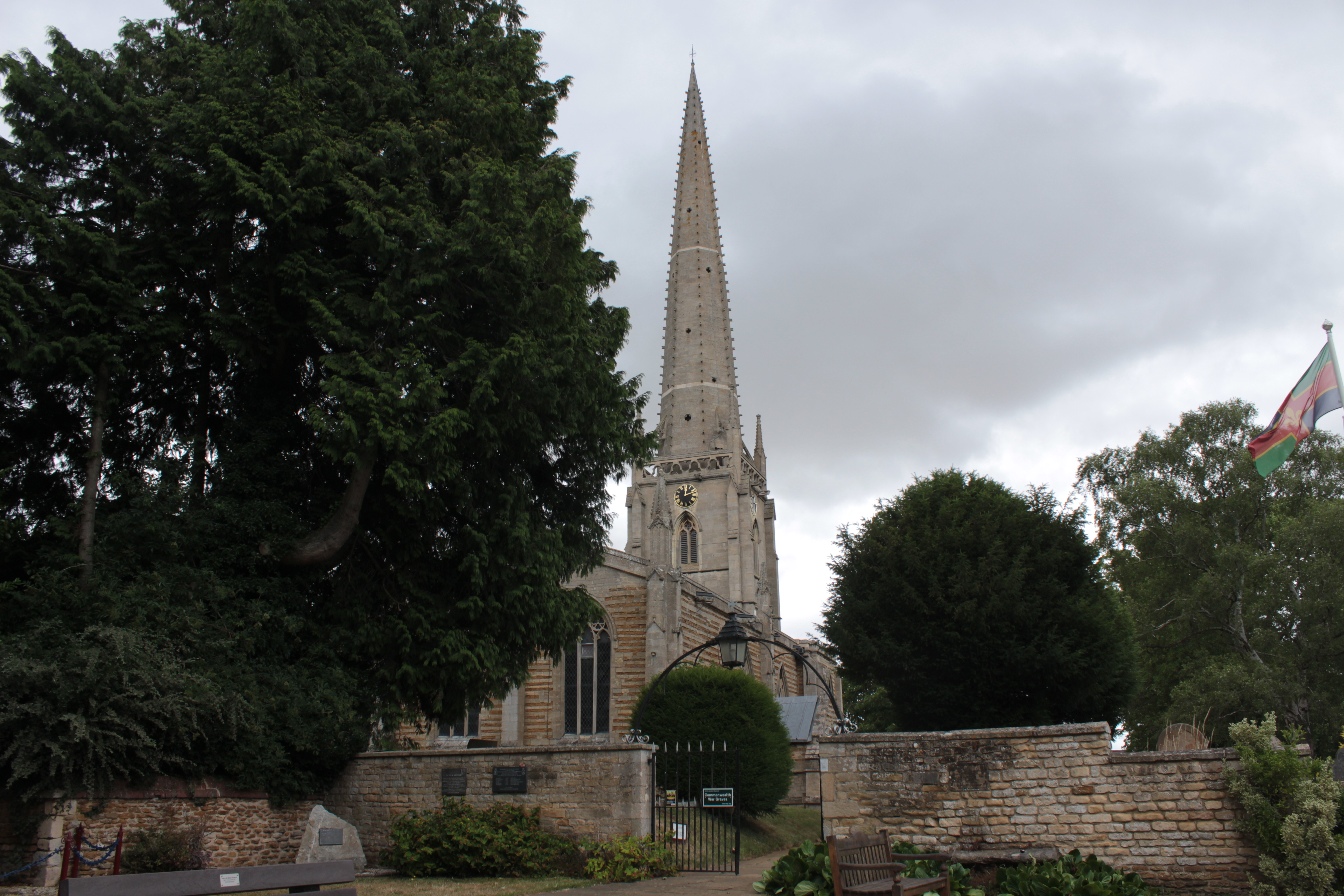 St Vincent's Church with airborne heritage memorabilia