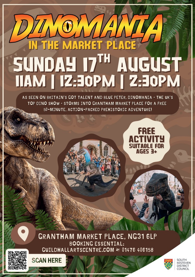 Dinosaurs in Grantham, Lincolnshire