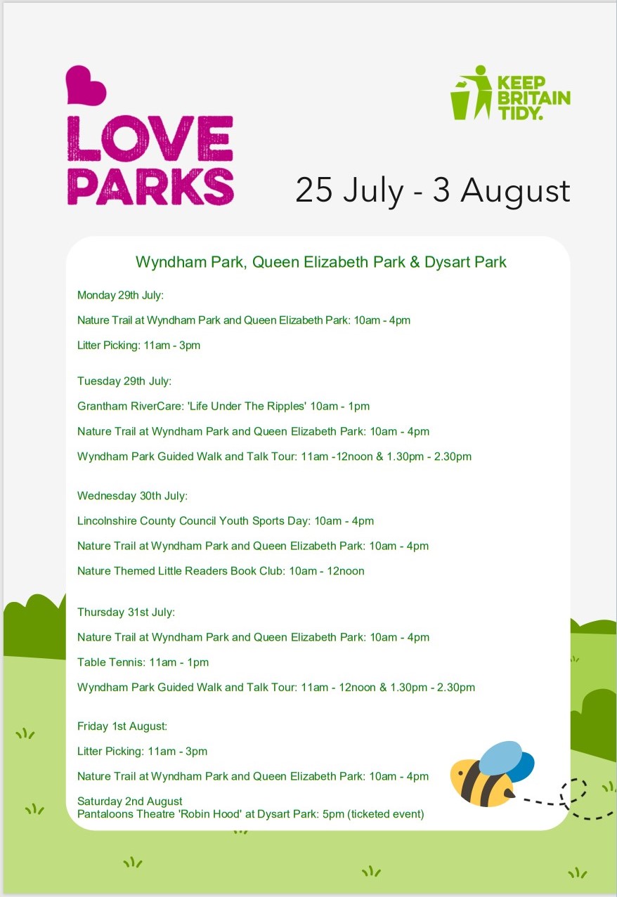Love Parks Week schedule SKDC